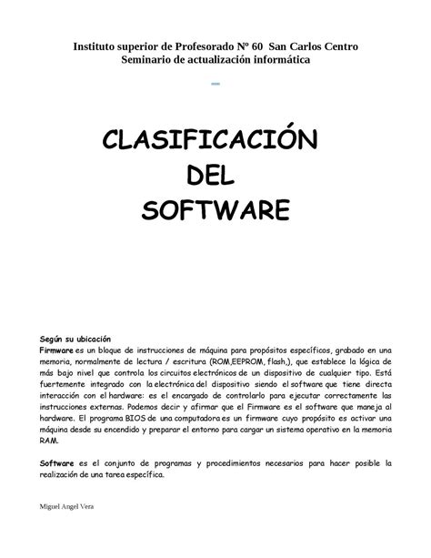 Calaméo ClasificaciÓn Del Software