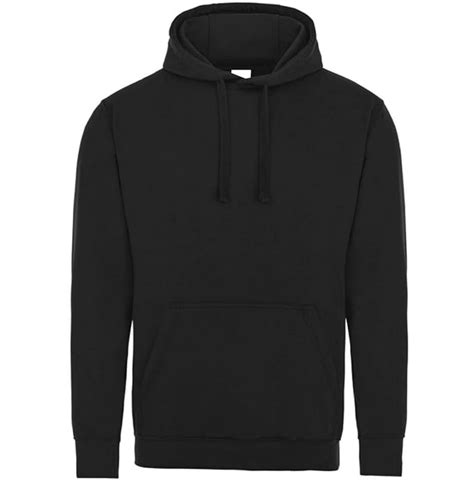 Famona Ltd Plain Black Pullover Unisex Hoodie Hooded Top Hoodie For