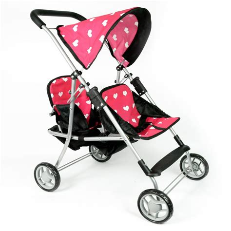 The New York Doll Collection First Doll Twin Stroller Cutest Heart