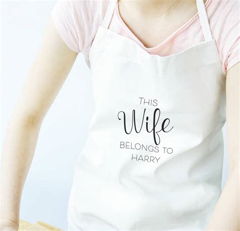 This Wife Belongs To Personalised Apron By Chips And Sprinkles