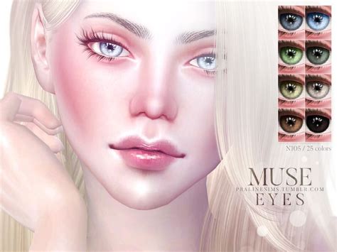 Eyes In 25 Colors Found In Tsr Category Sims 4 Eye Colors Sims 4 Cc