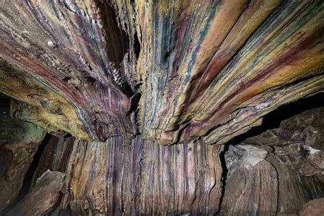 Rainbow Cave Hormuz Island Iran This Cave Is Created By The Flow Of