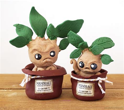 Harry Potter Plant Small Mandrake Mandrake Root Plant Sculpture Art