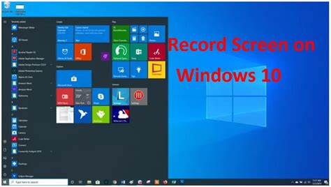 Xbox game bar (windows key + g keyboard shortcut) 2. Record Screen on Windows 10 Easily Without Additional App ...
