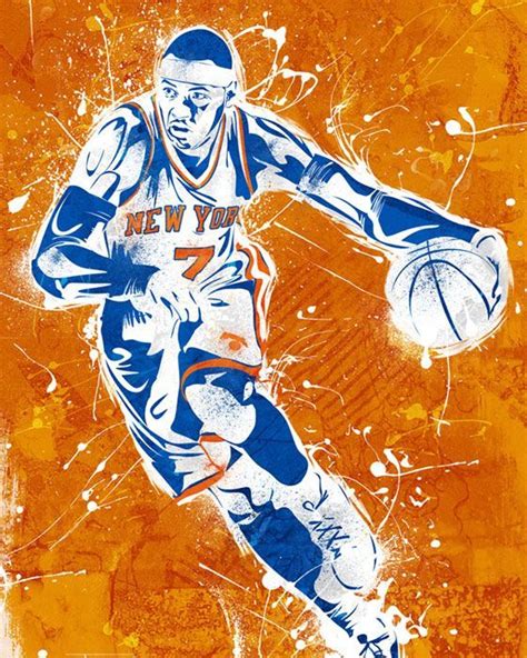 New York Basketball Knicks Basketball Basketball Art Relief Printing