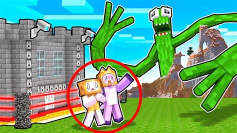 Giant Rainbow Friend Vs The Most Secure House Lankybox Minecraft