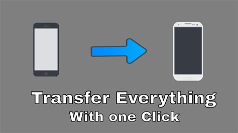 How To Transfer All Data From One Phone To Another With One Click For