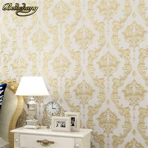 Beibehang Embossed Embossed Luxury Wall Paper Home Decor Background