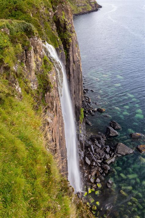 A Waterfall Near Kilt Rock Isle Of Skye Scotland 1440x2560 Oc
