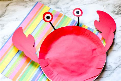 Paper Plate Crab Template