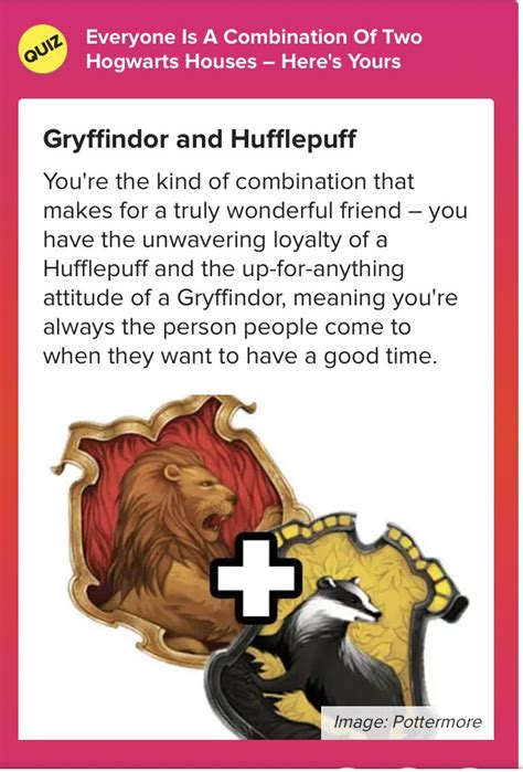 I Got Gryffinpuff Pottermore Hufflepuff Hogwarts Houses Quiz House