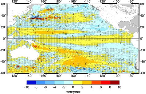 Altimetry Based Pacific Ocean Sea Level Spatial Trend Pattern Without