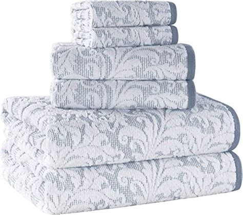 Alfred Sung Home Cotton Decorative Towel Set 6 Piece