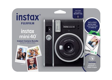 Fujifilm Instax Mini 40 Camera Exclusive Blister Bundle With Bonus Pack