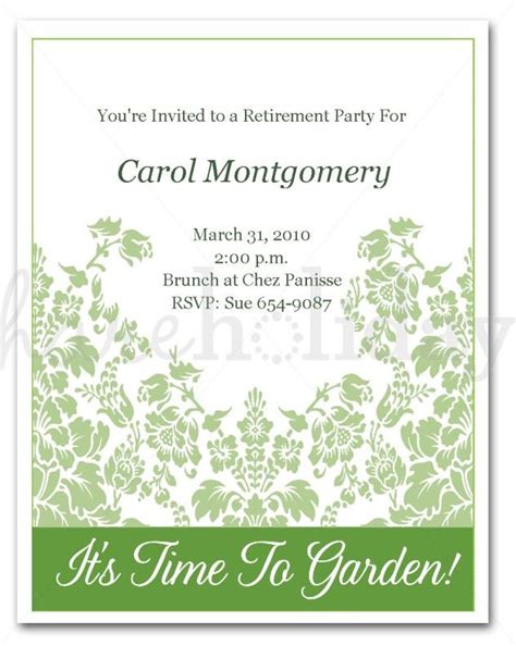 Dear donna, i might want to personally compliment you on your retirement from big company. Pin on Wedding Invitation