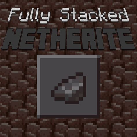 Fully Stacked Netherite Discontinued Minecraft Texture Pack