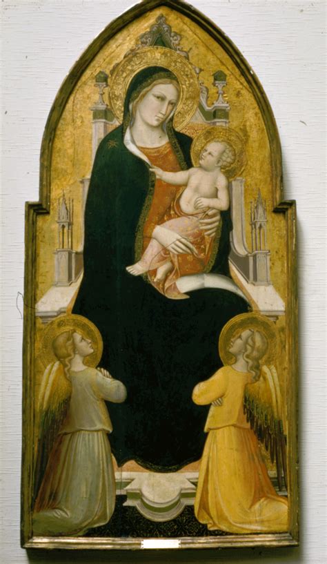 Madonna And Child Enthroned With Angels Saint Louis Art Museum