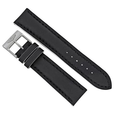 Breitling Black Leather Watch Band Strap 22mm 20mm 226x A20basa1