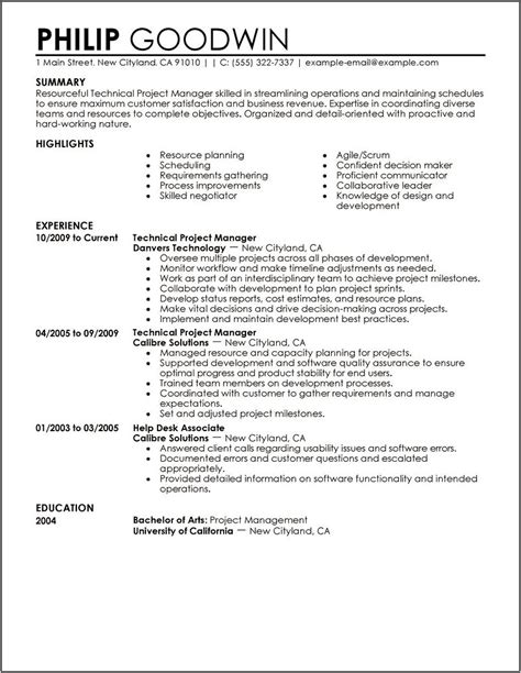 It Professional Resume Examples And Samples Resume Example Gallery