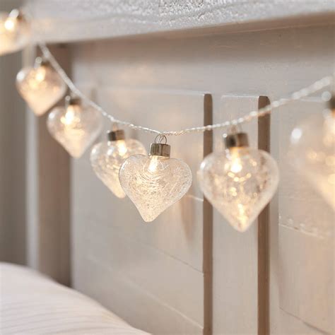 Glass Heart Fairy Lights By Lights4fun