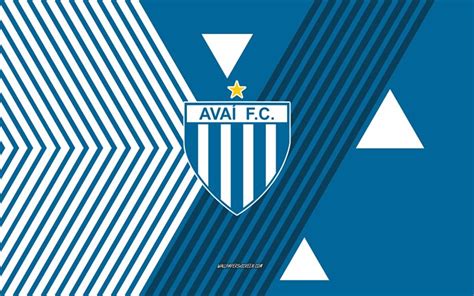 Descargar Logotipo De Avai Fc 4k Equipo De Fútbol Brasileño Fondo De