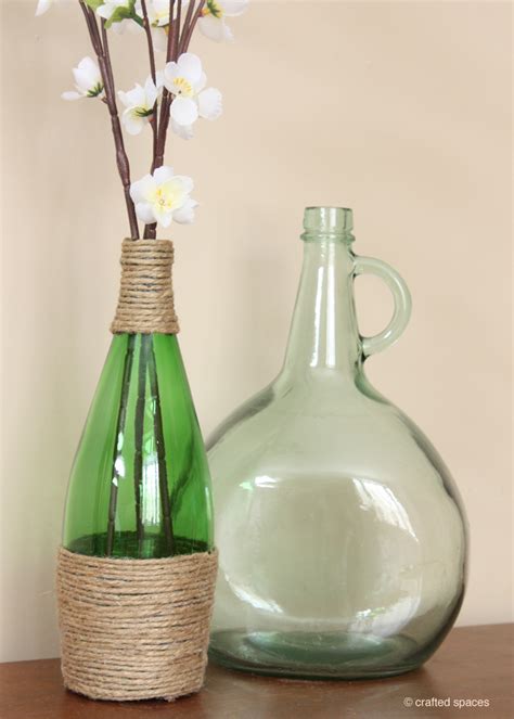 Crafted Spaces Recycled Glass Bottle Vase