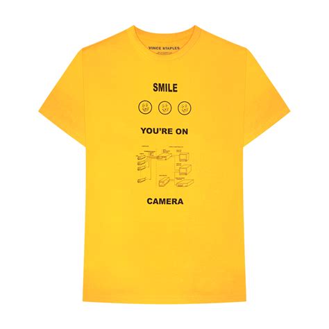 Smile Youre On Camera T Shirt Vince Staples Official Store