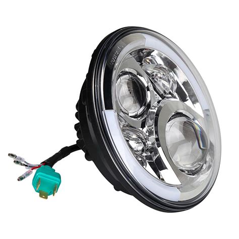 7 Round Led Headlight With Turn Signal Built In Motorcycle Headlight