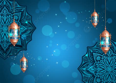 Blue Islamic Ramadan Spot Lantern Background Islamic Ramadan Eid
