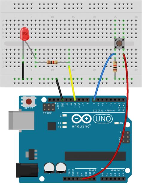 How To Connect And Program Push Buttons On The Arduino Circuit Basics