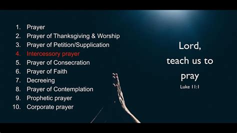 4 Intercessory Prayer Youtube