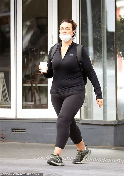 Chrissie Swan Shows Off Her Slimmed Down Figure In Activewear While Out