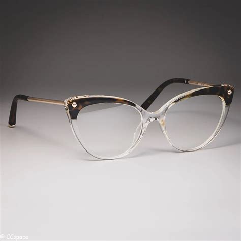 Tr90 Cat Eye Glasses Frames Women Trending Rivet Styles Optical Fashio