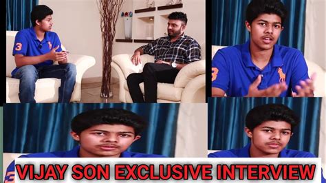 Thalapathy Vijay Son Jason Sanjay First Exclusive Interview Vijay Son Thalapathy Vijay