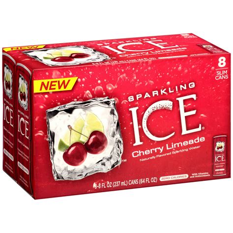 Sparkling Ice Cherry Limeade Sparkling Water 8 Fl Oz 8 Count