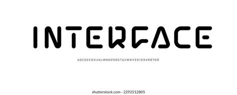 Abstract Hi Tech Techno Alphabet Font 库存矢量图（免版税）2264369661 Shutterstock