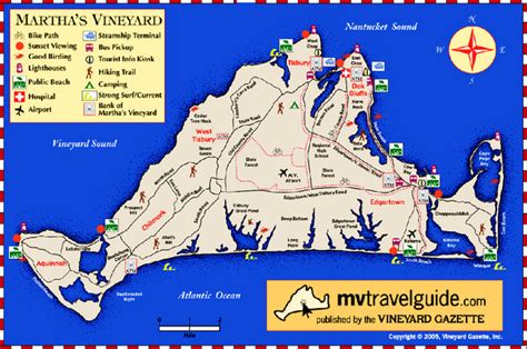 Marthas Vineyard Island Map Martha039s Vineyard Massachusetts Mappery