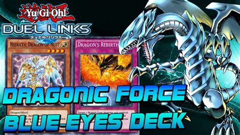 Dragonic Blue Eyes Deck Yu Gi Oh Duel Links Ranked Pvp Youtube