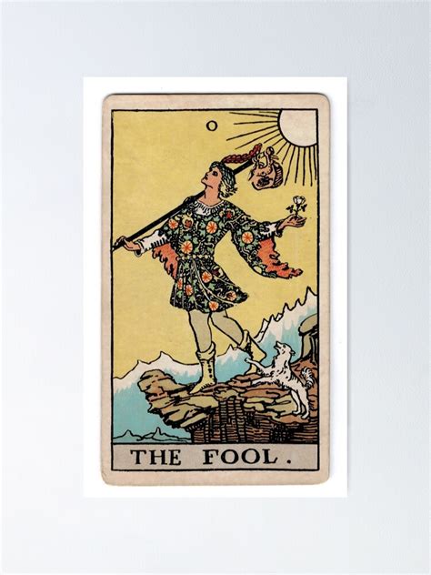 The Fool Tarot Light Colored Version Poster For Sale By