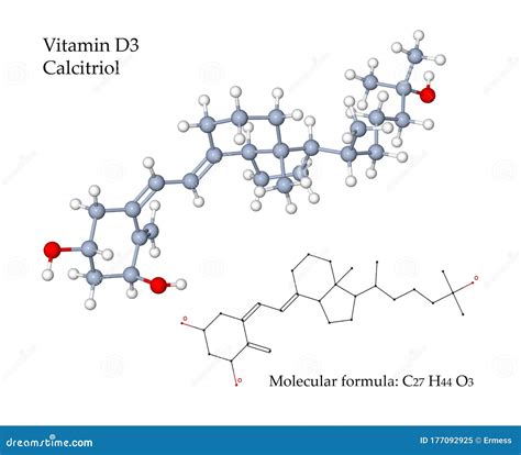 Vitamin D3 Molecular Model Stock Photography 22856966