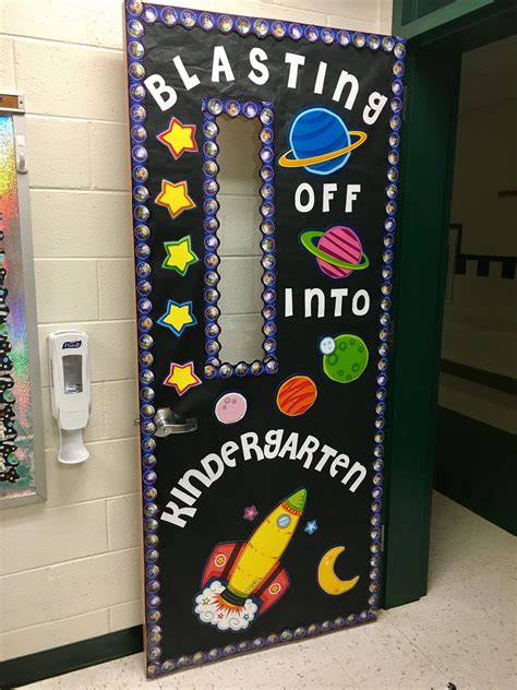 My Blasting Off Into Kindergarten Door 😊 Outer Space Themed