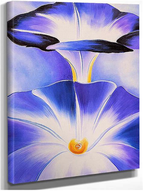 Blue Morning Glories By Georgia O Keeffe Art Reproduction from Wanford
