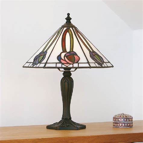 Tiffany Table Lamp Charles Rennie Mackintosh Art Nouveau Style