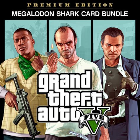 Grand Theft Auto V Premium Edition And Megalodon Shark Card Bundle Ps4