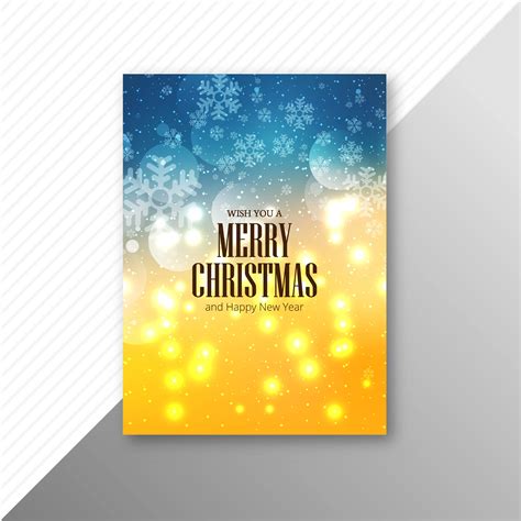 Merry Christmas Card Template Brochure Design 266670 Vector Art At Vecteezy