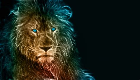 Digital Art Of A Lion Contemporary Art Art Categories Canvas