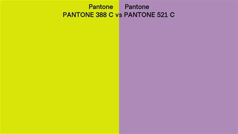 Pantone 388 C Vs Pantone 521 C Side By Side Comparison