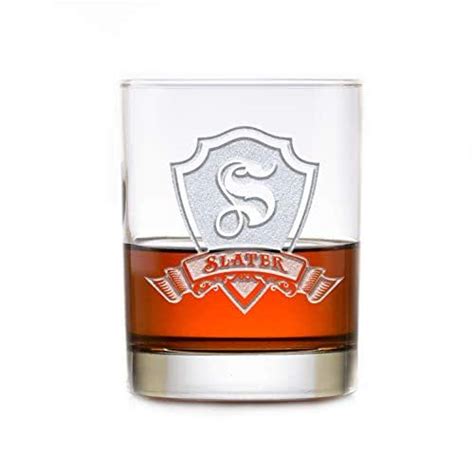personalized rocks glass whiskey scotch bourbon glasses set of 4 handmade