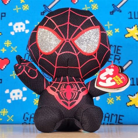 Ty Toys Original Beanie Babies Miles Morales Spiderman 5 Ultrasoft