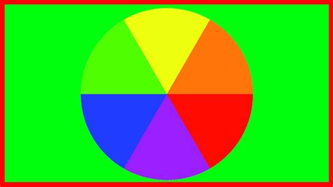 Four puzzle yellow green blue red lie on a white. The Colour Wheel: Blue, Red, Yellow, Green, Purple and ...